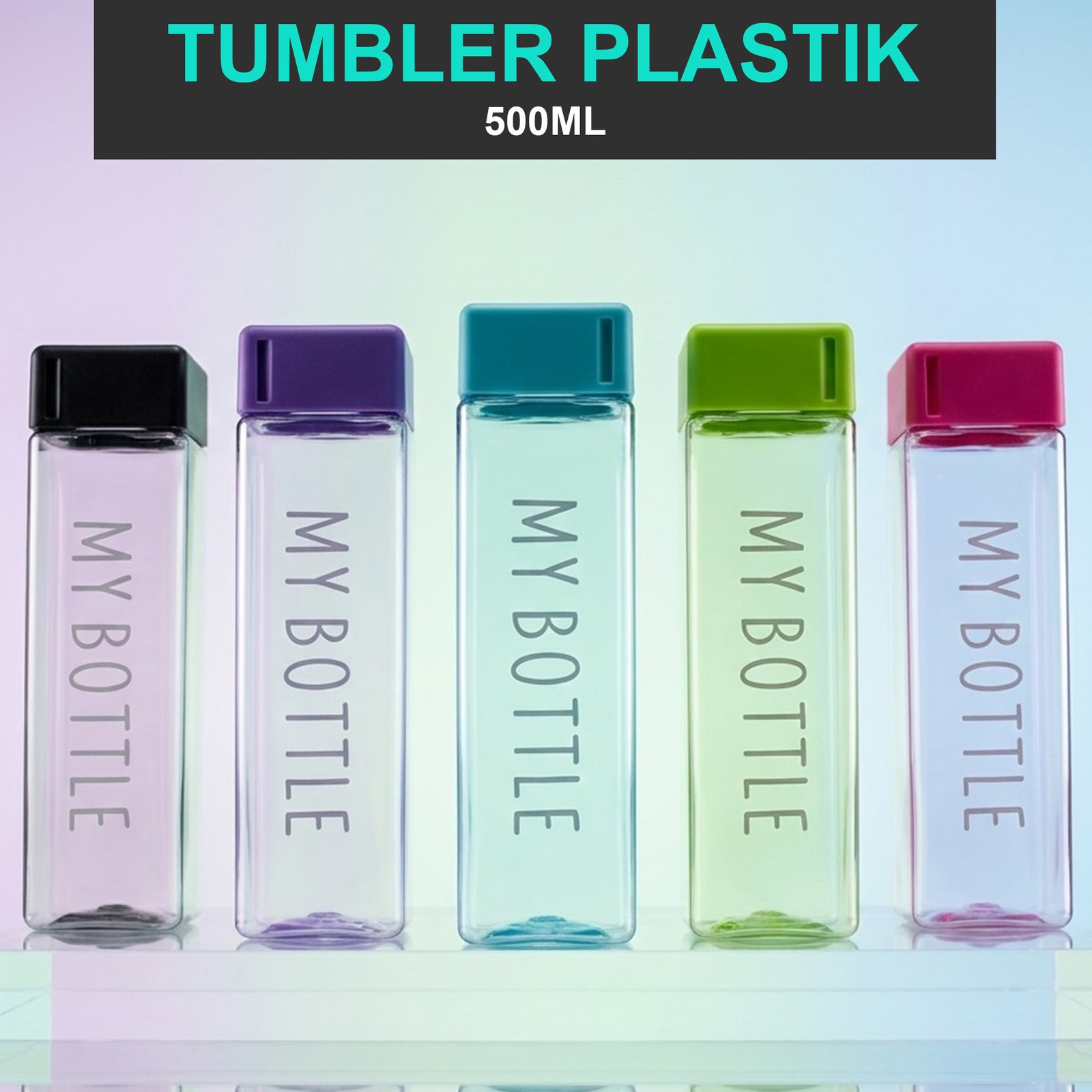 Souvenir Tumbler Botol Plastik 500ml BPA Free
